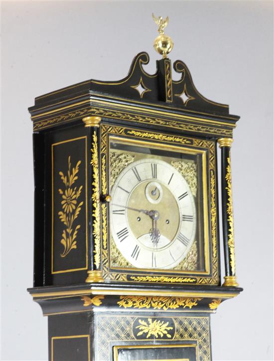 Canetty Clarke of Ditchling. A George III longcase clock, H.7ft 2in.